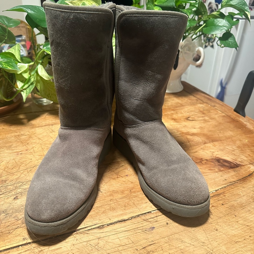 UGG Gray Shearling Boots